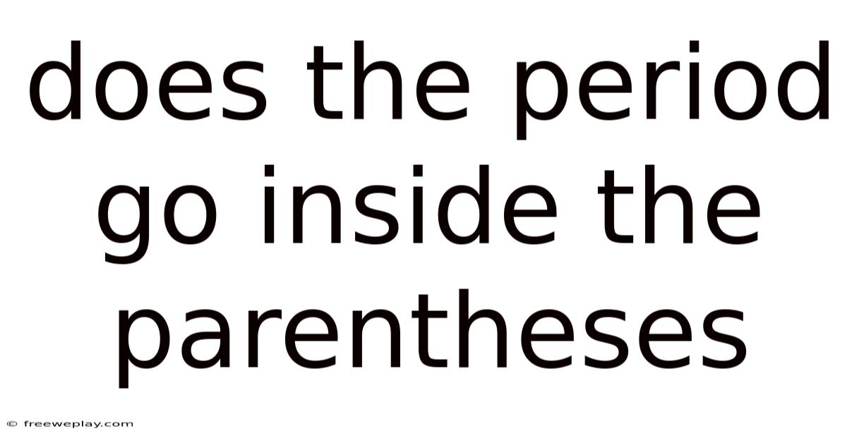 Does The Period Go Inside The Parentheses